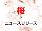 桜×ニュースリリース